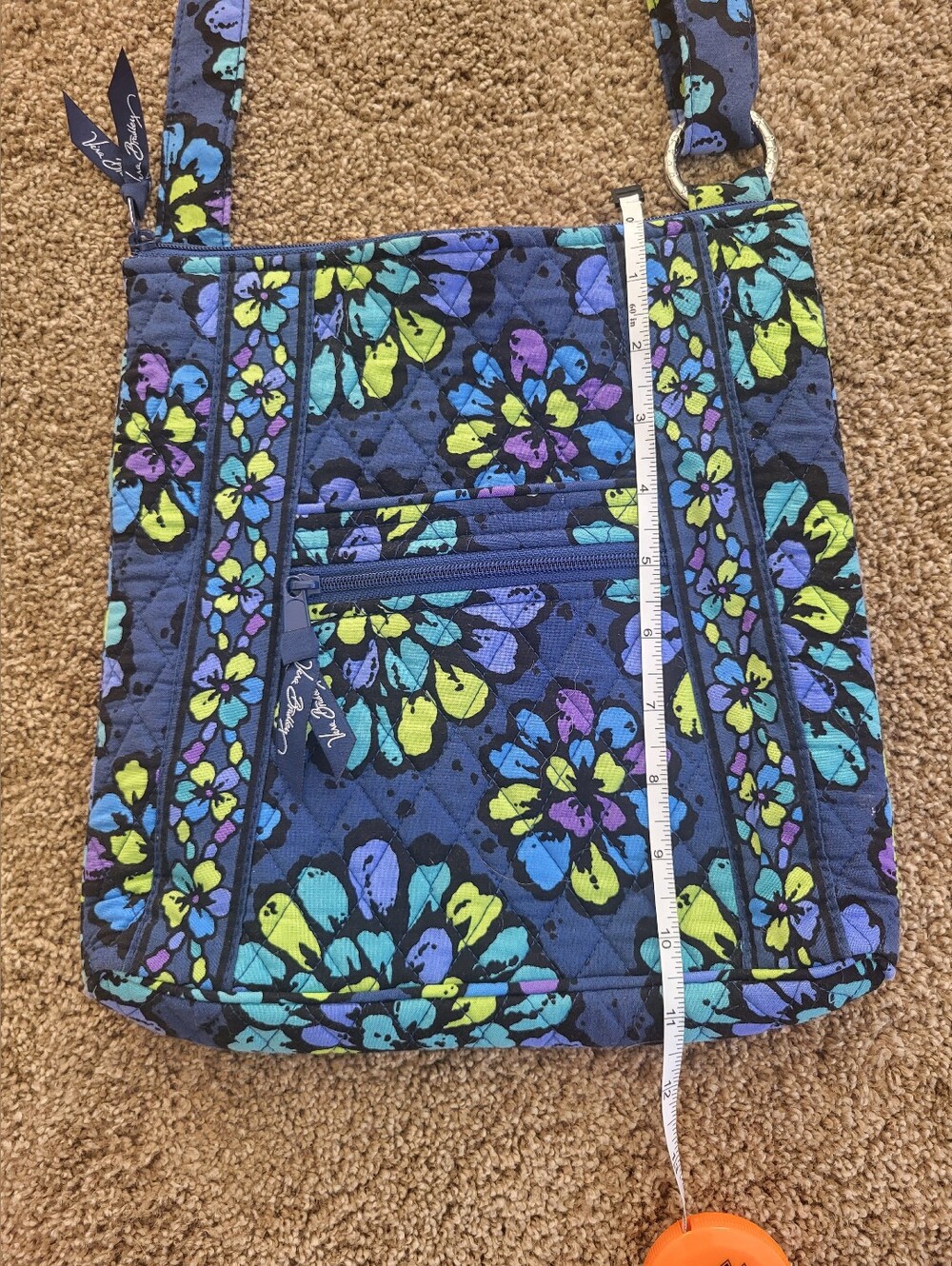Vera Bradley Quilted Crossbody - Indigo Pop - Picture 7 of 9